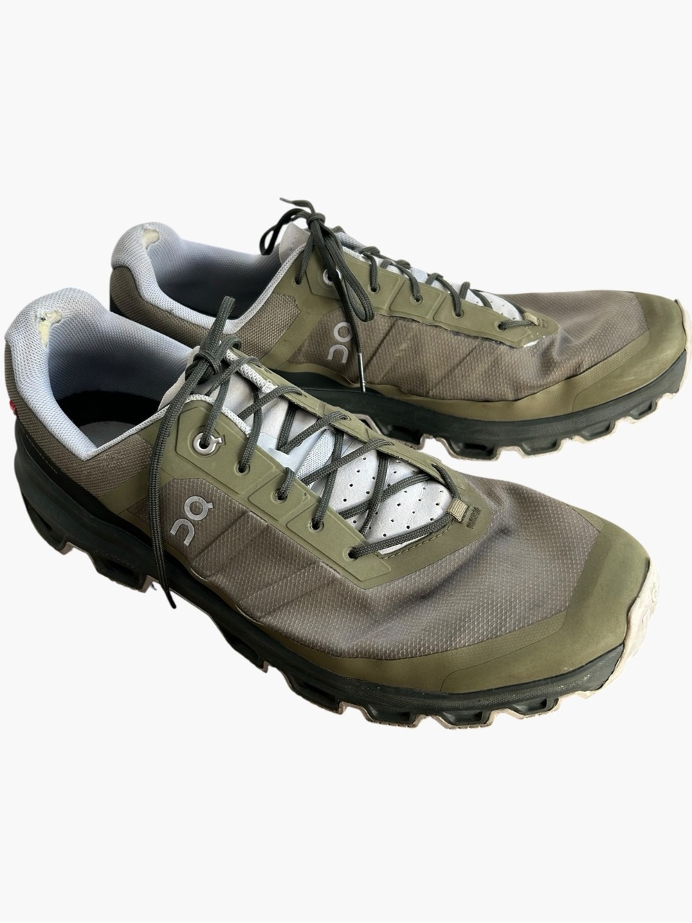On Cloudventure Trail Running Shoes Olive Green Mens 13